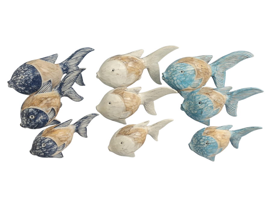 SET 3 PECES COLA BICOLOR 15/20/25cm