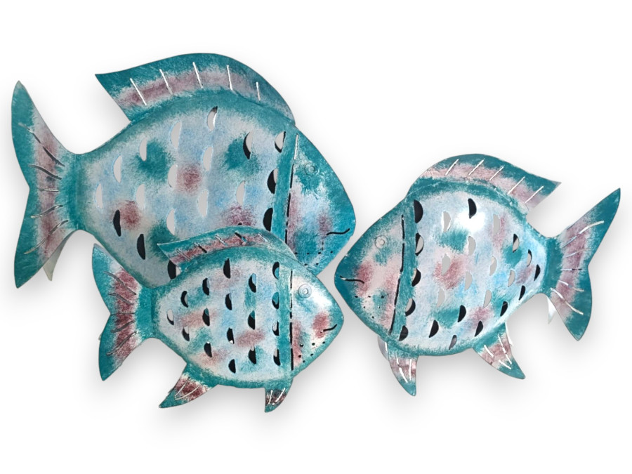 PEZ METAL SOBREMESA TURQUESA