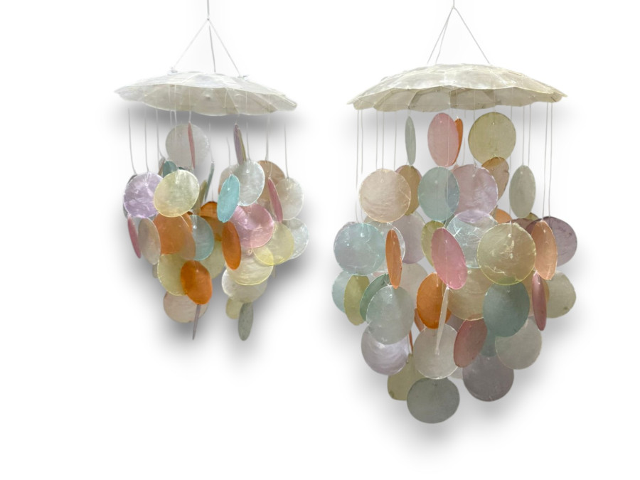 MOVIL CAPIZ MULTICOLOR BOLA 15 Y 20 cm