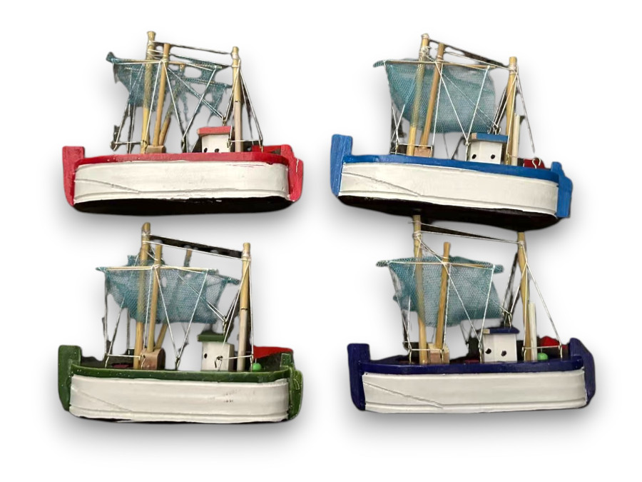 BARCO MADERA 8x8cm 6 COLORES Pack 12