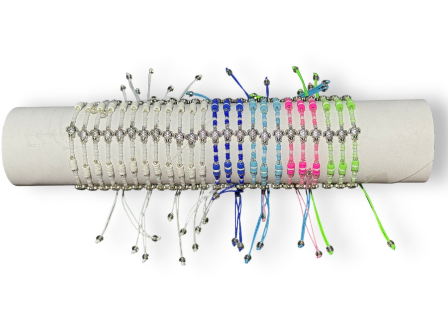 Y.P.MA-26142 METAL TORTUGA+BEADS tubo 24