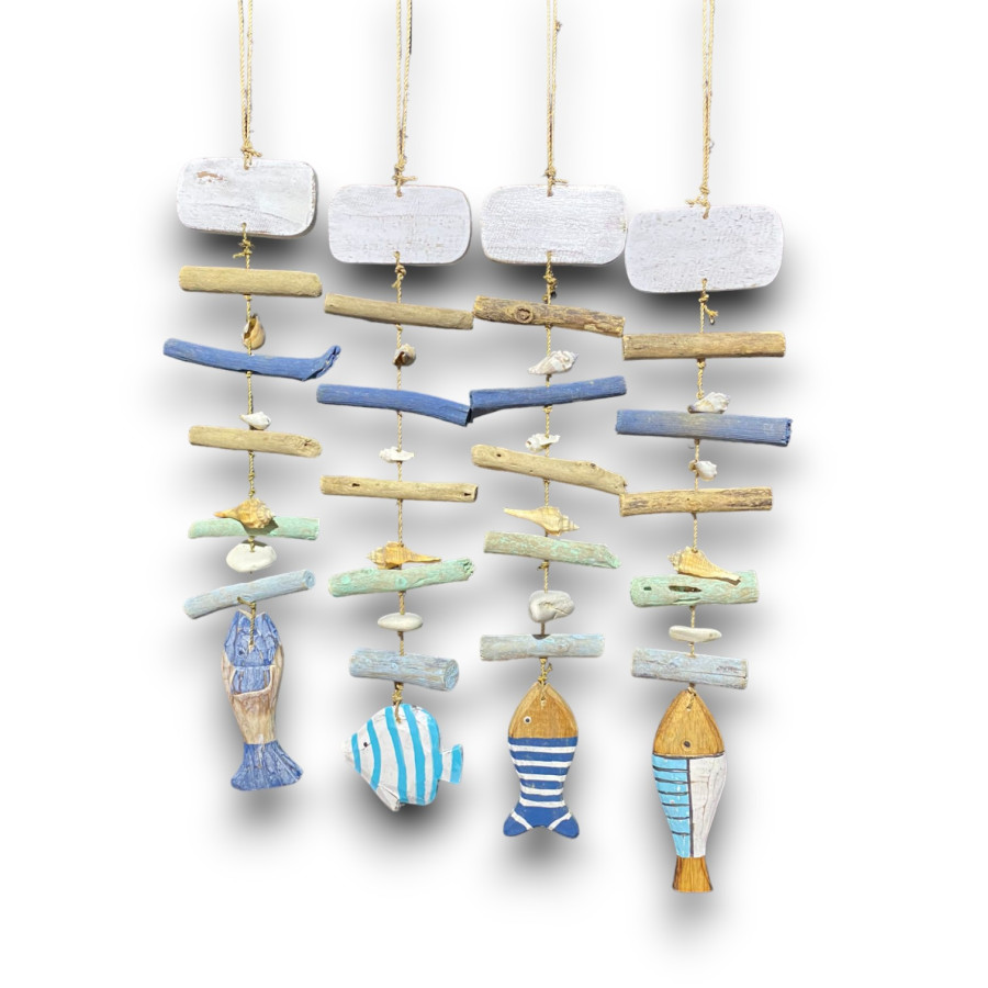 D-59 DECO PLACA PEZ 60cm 4 modelos pack 12