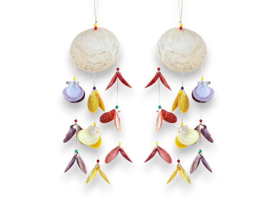 D-021 DECO PECTEN+CAPIZ+BOLITAS 13x40cm pack 6