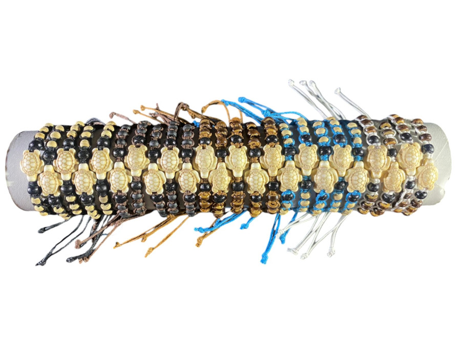 P.MA-25108 TORTUGA COCO MACRAME 4 colors tubo 24