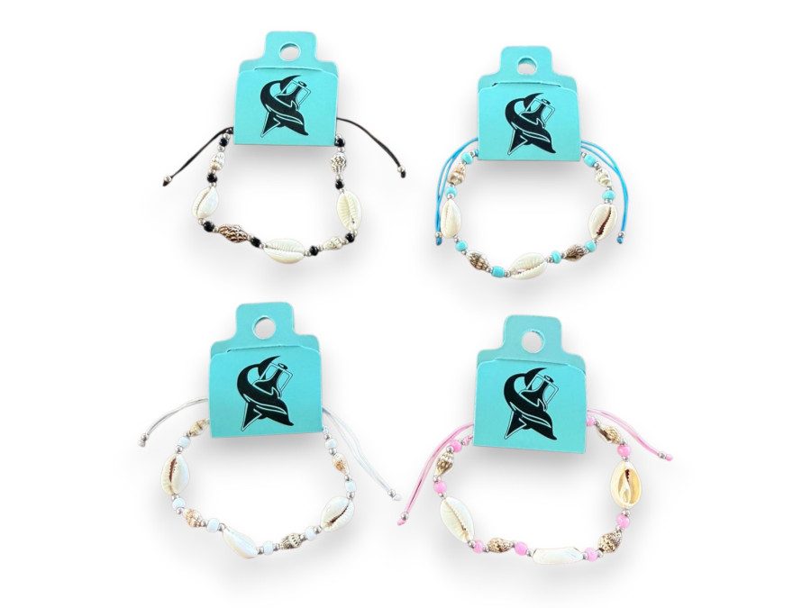 P.MA-26101 SHELLS+SILVER BEADS pack 12