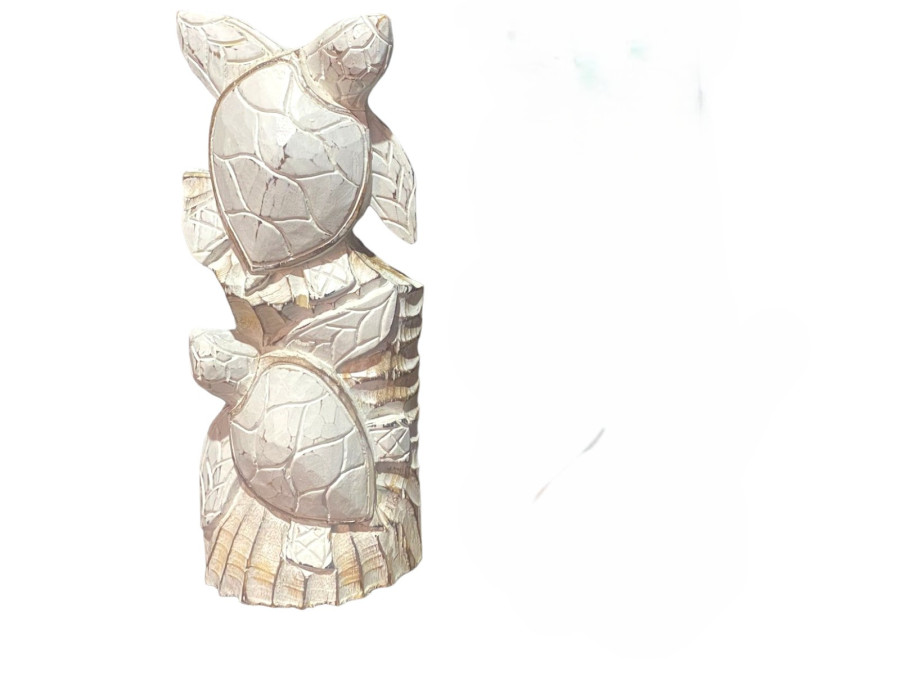 TORTUGA DOBLE PEANA BLANCO 40x20cm (2 últimas unidades)