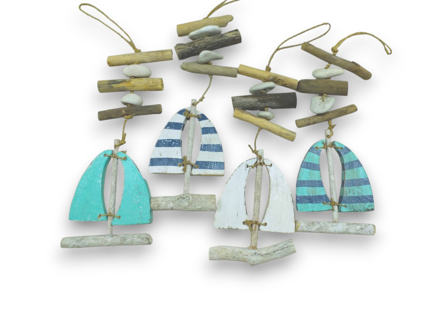 D-43 DECO VELERO SIMPLE 40x13x04cm 4 colors pack 12