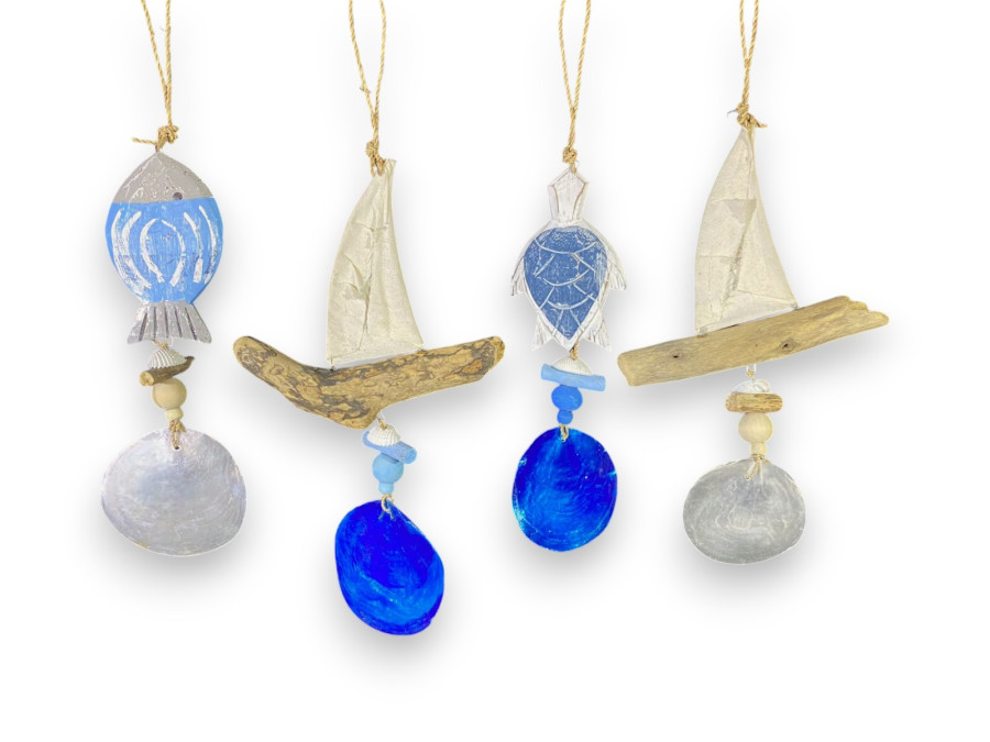 M-2528 CAPIZ XL BLCO/AZUL 25cm Pack 12