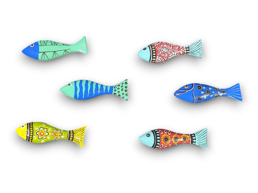 IMAN PECES GRAVADOS 09cm pack 24