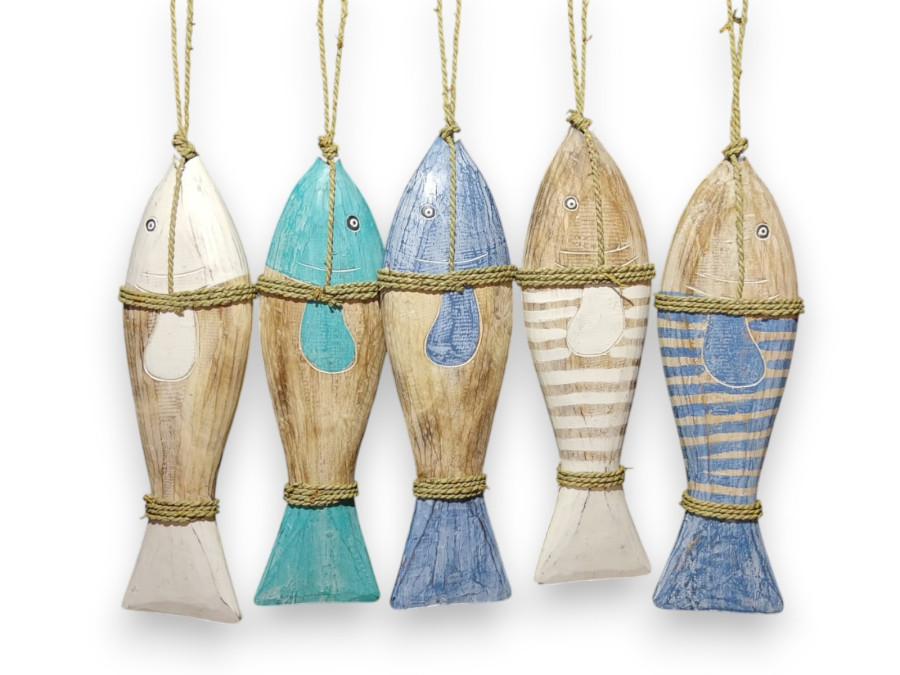 DECO PEZ RAYAS Y NATUR 50x16cm pack 4