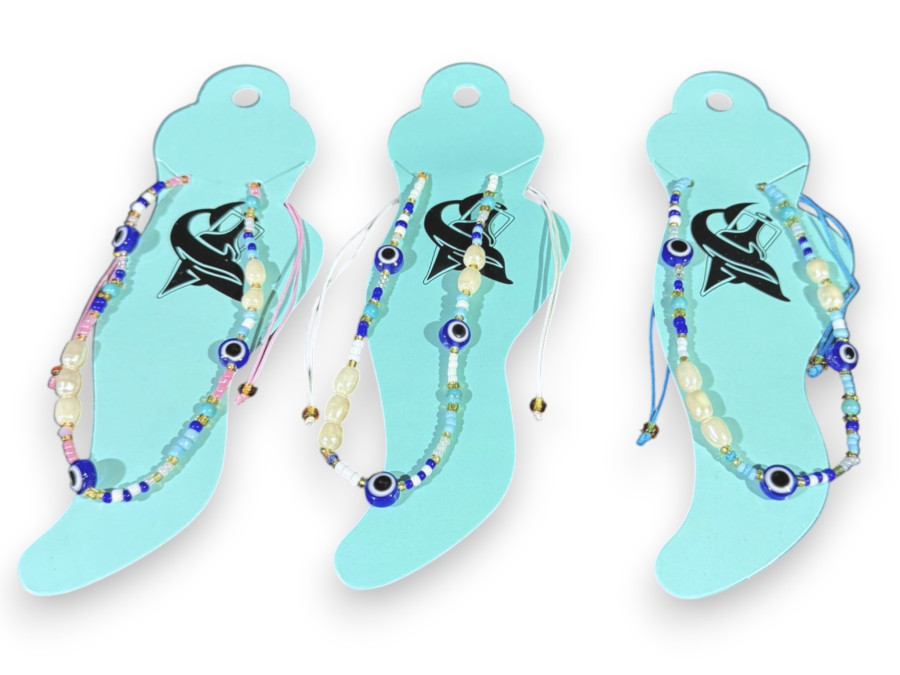 Y.T.MA-26300 OJO TURCO+PERLA+BEADS 3color pack 12