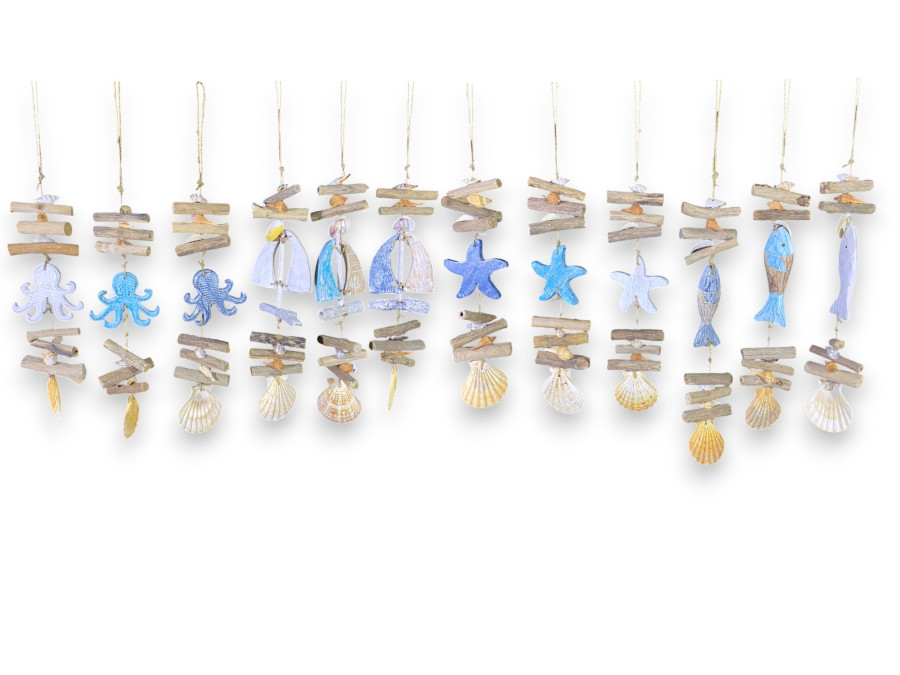 D-2508 DECO SHELLS 3 COLORES 50cm Pack12