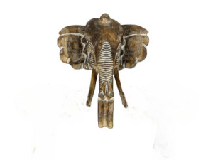 ELEFANTE PARED NATUR MARRON