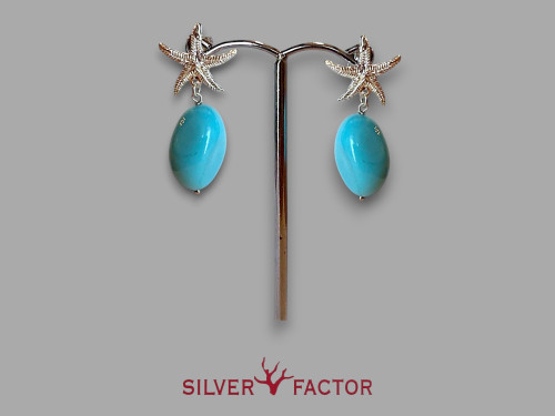 PTE.TURQUESA SASSO Y ESTRELLA AG.PRESION 20mm