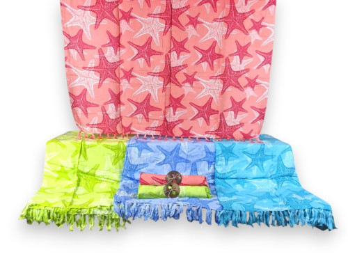 PAREO ESTRELLA DE MAR 3 COLORES Pack 8