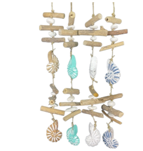 D-31 DECO NAUTILUS DOBLE 70x13x04cm 4 colores (pack 12 und)