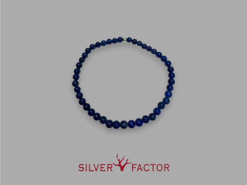 PUL.LAPIS LAZULI 4mm ELASTICA AG.