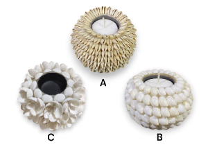 PORTAVELA CONCHAS 08cm