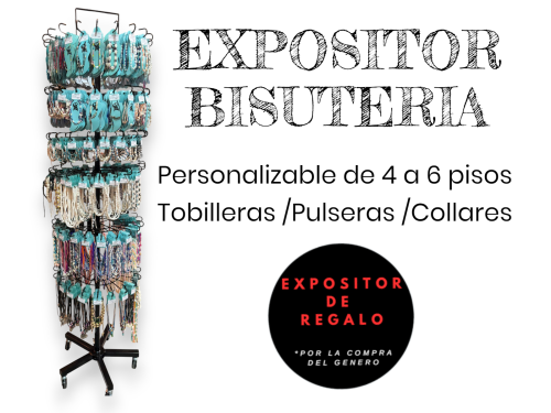 EXPOSITOR HIERRO BISUTERIA 4 PISOS