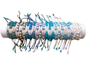 P.MA-25114 MONETA BEAD CERAMICA 4colors tubo 24