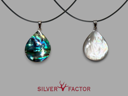 COLGTE.AG.MOP/PAUA LAGRIMA 30x20mm