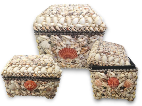 BAUL CONCHA Set 3 Pcs 33x33x33/23x23x23/28x23x20 OUTLET