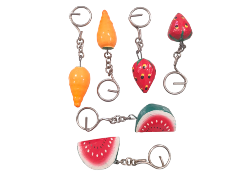 LLAVERO MADERA FRUTAS