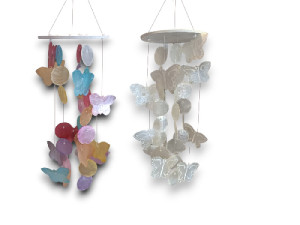 MOVIL CAPIZ MARIPOSA SPIRAL 2 colors pack 4