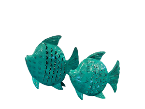 PEZ METAL INDO VERDE 40cm