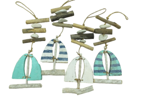 D-43 DECO VELERO SIMPLE 40x13x04cm 4 colors pack 12
